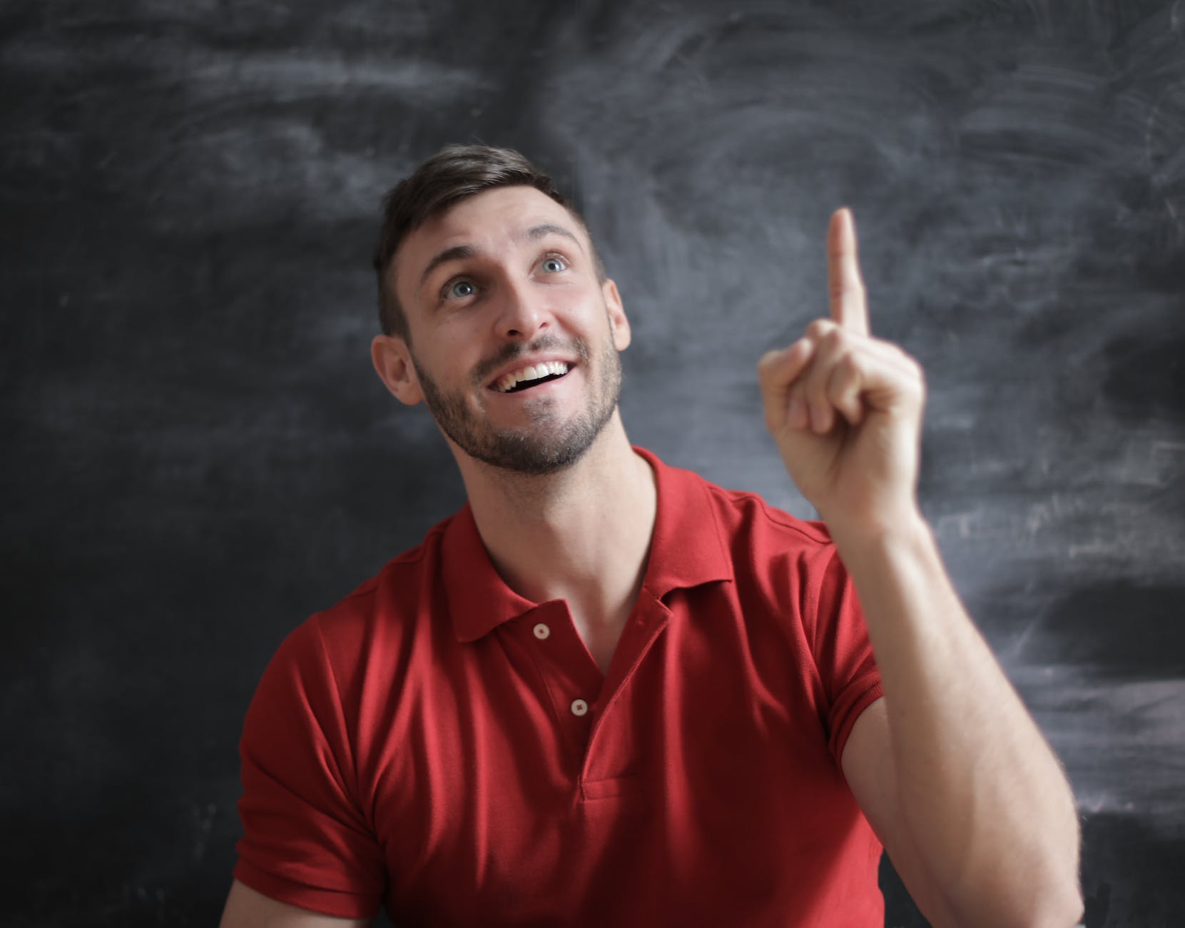 influencer marketing in Nigeria man in red polo shirt thought a good idea